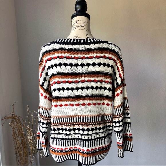 Andrew Marc NWT knit sweater oversized ivory M - Picture 5 of 8